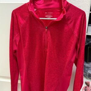 tek gear Raspberry Red Quarter-Zip Athletic Pullover